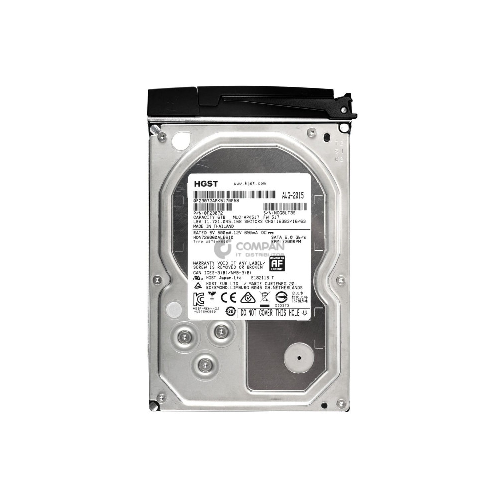 HDN726060ALE610 HITACHI 6TB 7.2K 6G 3.5 LFF SATA 128MB CACHE -